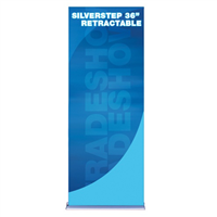 36" SilverStep Retractable Bannerstand