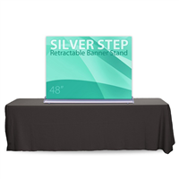 48" SilverStep Tabletop Retractable Bannerstand