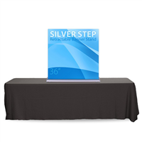 36" SilverStep Tabletop Retractable Bannerstand